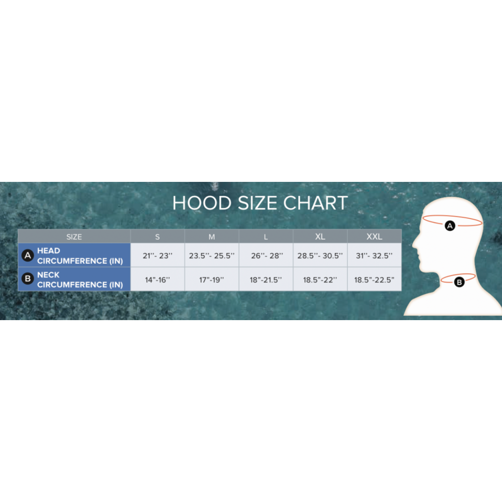 hood size chart